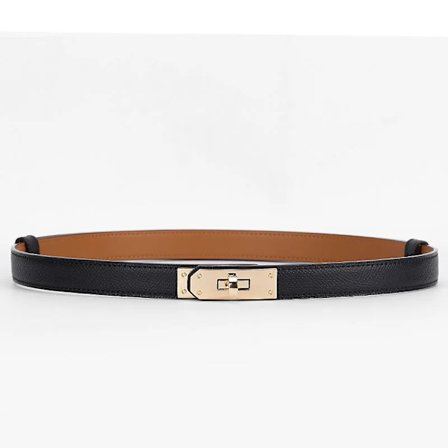 2022 Nytt Luksusmerke Høykvalitets Dame Ekte Skinn 1.8cm Bredde Belter Gull Lås Spenne Kjole Jeans Genser Midjebelte