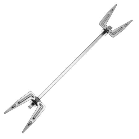 1 kpl Ruostumattomasta Teräksestä Valmistettu Ilmakypsennin Varrasgrillin Haarukka