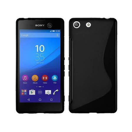 S Line Silikon Skal Sony Xperia M5 (e5663) Svart