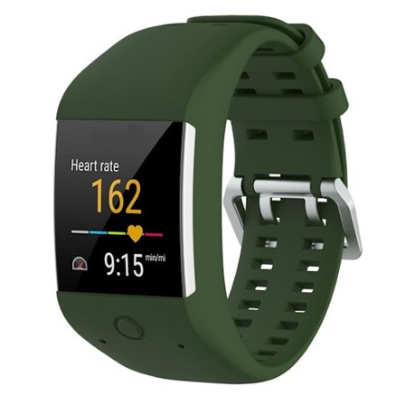 Polar M600 klockarmband i silikon - Militärgrön