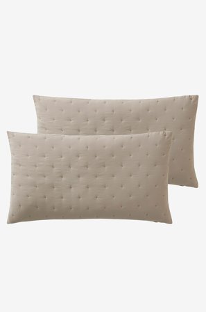 Jotex - Putetrekk 2-pk 50x90 Cm Beige - CALM - Kjøp Pynteputer & trekk hos Jotex