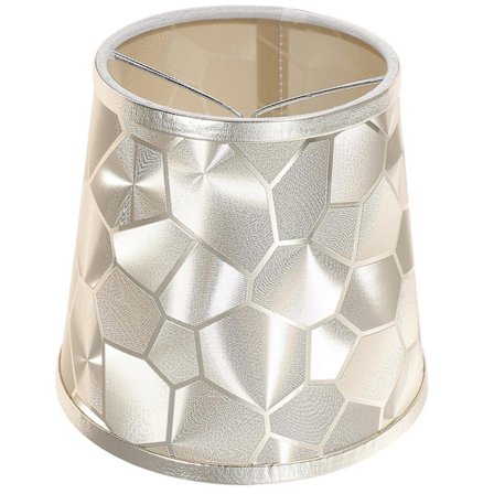 Yksinkertainen lampunvarjostin pöytävalaisimen varjostin yöpöydän lampunvarjostin lampputarvikkeet (15X15X14CM, kulta)