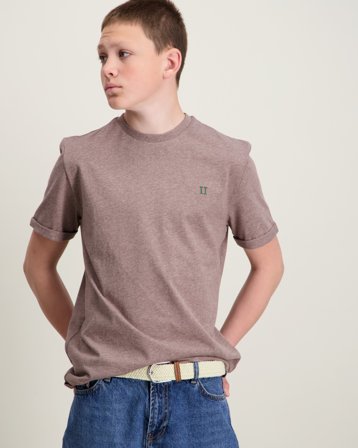 Les Deux Norregaard Contrast T-Shirt Brun T-skjorter Gutt - Kids Brand Store