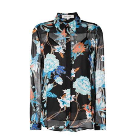 Diane Von Furstenberg Shirts , Zwart , Dames , Maat: L