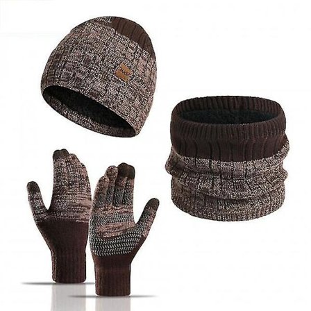 Vinterlue, skjerf og hanskesett