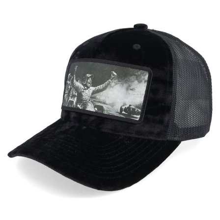 Calza Pennello - Svart trucker Keps - Celebrating Racing Victory Velvet Black A-Frame Trucker @ Hatstore