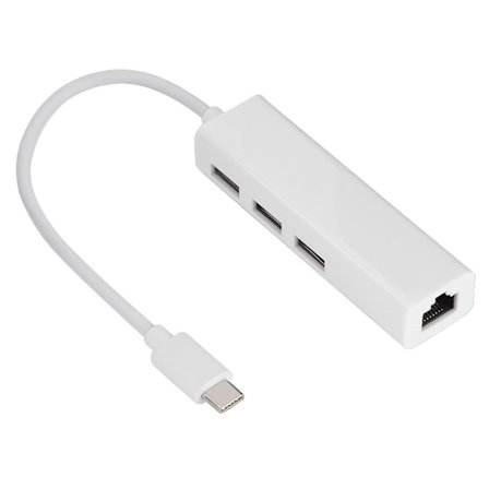 USB 3.0 HUB Typ C till RJ45 Ethernet 3 portars USB-adapter