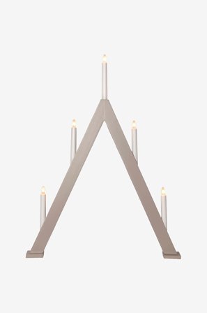 Star Trading - Lysestake Albo høyde 66 cm - Beige - Adventsstaker - Fra Homeroom
