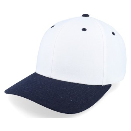 Richardson - White adjustable Caps - 514 Combination White/Navy Adjustable @ Hatstore
