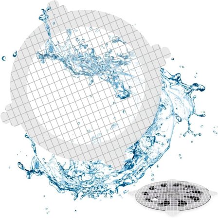 50 stk. Badeværelse brusebad afløb Hårfanger Netdæksel Gulv Vask Si Hårstopper