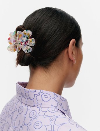 Marimekko Unikko Hair Clip Small Multi - Purple - ONE SIZE