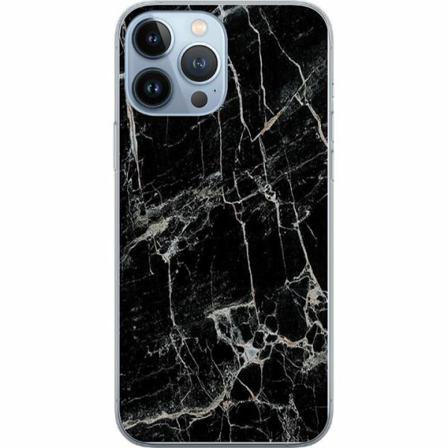 Apple Iphone 14 Pro Max Genomskinligt Skal Marmor Svart