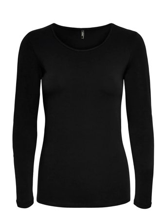 Onllive Love L/S Ck Top Noos Jrs Black ONLY