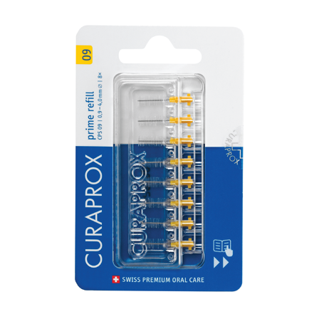 Curaprox Mellomromsbørste Refill, 0,9 mm / 4,0 mm, 8 stk.