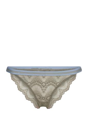 Wave Lace Ray Tanga Trusser, Tanga Briefs Grøn Becksöndergaard