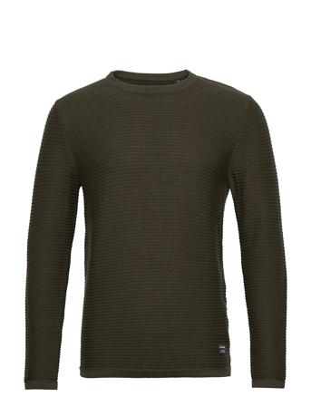 Jjewind Knit Crew Neck Neulepaita Pyöreä Kaula-aukko Khakinvihreät Jack & J S