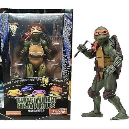 Ninja Turtles 1990 film 7" Neca Tmnt Teenage Movable Toys Mutant Action Figur Presenter for børn