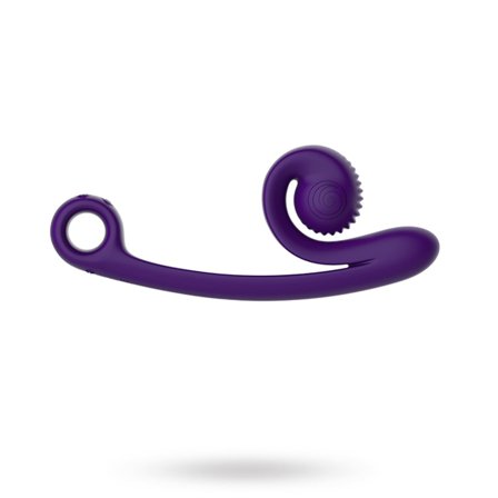 SNAIL VIBE CURVE VIBRATOR - LILA - Vuxen.se - Rabbitdildo, dildo med klitorsstimulans, vibrerande dildo