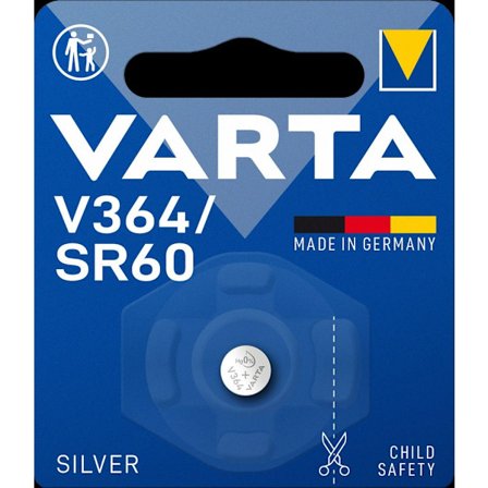 VARTA Silver Coin button cell battery V364 / SR60