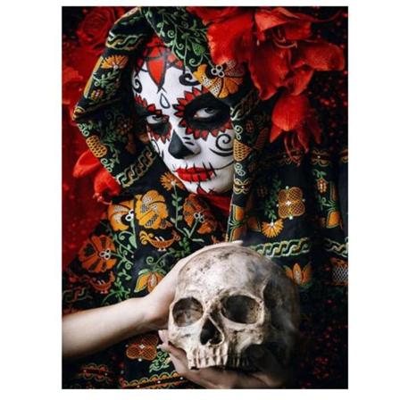Halloween Skræk Skull Diamond Painting B
