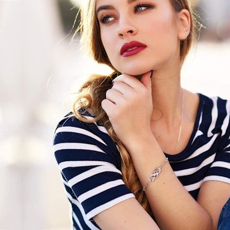 (Silvrigt)Armband diamant Armband Flätade Armband