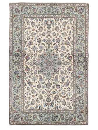138X213 Alfombra Oriental Keshan Fine Gris Oscuro/Beige (Lana, Persia/Irán)