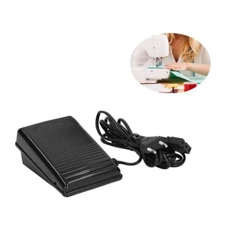 220V Symaskine Fodpedal Hjemme Symaskine Fodpedal med Strømledning til Symaskine (EU Stik)