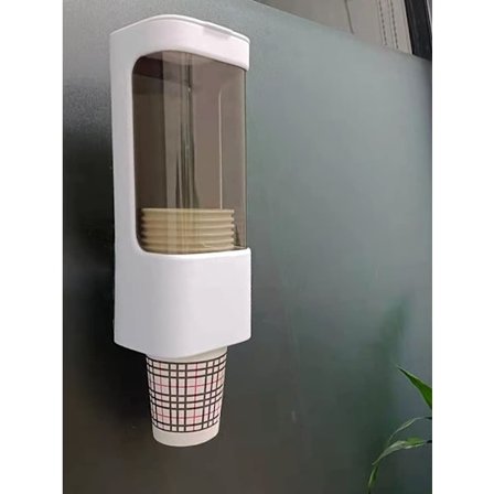 Väggmonterad engångskopphållare, vattenbehållare, pappers- eller plastkopporganisatör -