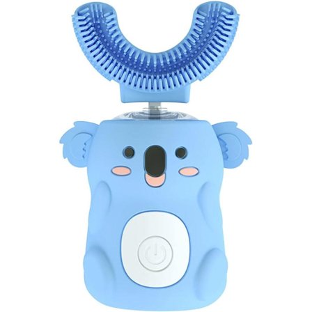 Elektrisk tandbørste til børn, U-formet automatisk til børn i alderen 2-12 år, sødt design