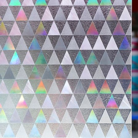 Ikkunan koristeellinen 3D-tarra, sateenkaarenvärinen ikkunakalvo, lasimaalauksen kaltainen ikkunan peitekalvo, auringon ja UV-säteiden esto kotiin, 