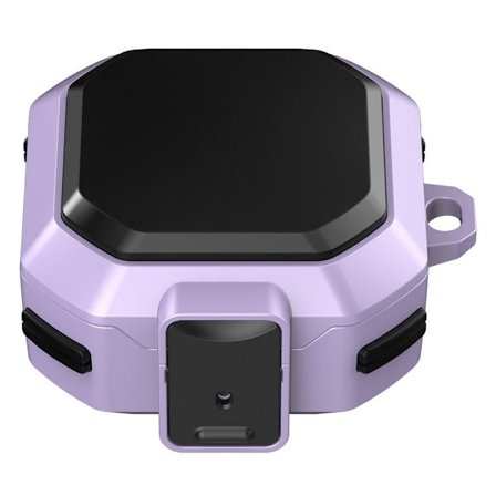 Samsung Galaxy Buds2 / Live / Pro cool design skyddsfodral med spänne - Lila / Svart