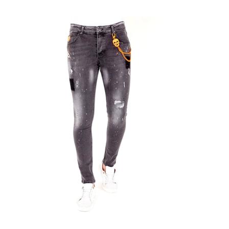 Local Fanatic - Jeans - Grå - Herr - Storlek: W30, Herr, Storlek: W30