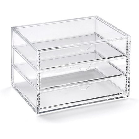 Oppbevaringsboks med 3 skuffer for småting og kontorrekvisita