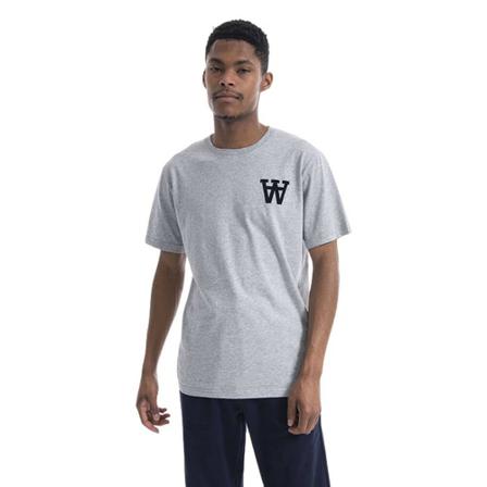 Wood Wood T-shirt , Grijs , Heren , Maat: S