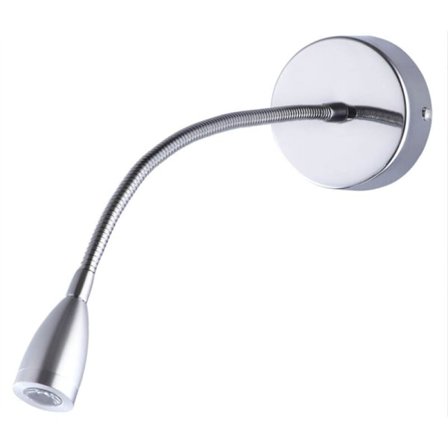 3W LED vegglampe rør spotlight gjesterom nattbord leselampe