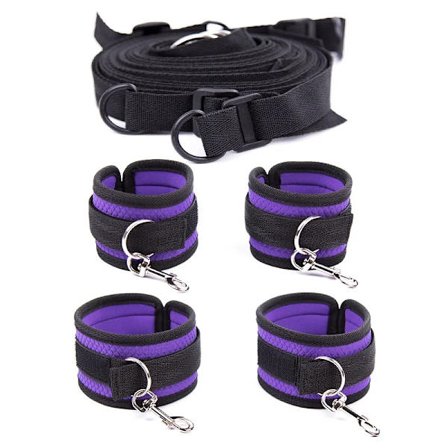 Handfängsel Bondage Erotisk Under Sängen Sex Bondage Restraint System Vuxenlekar Handleds- och Fotledsmanschetter Sexiga Möbler