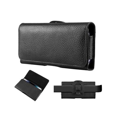 Bælteetui - VGEBY - Læder - Til 6,1 til 6,8 tommer telefoner - Magnetisk lukning - Herre