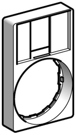 Schneider Electric ZBZ35 Skylthållare 30x50 mm, för XB4/XB5, Elfördelning & strömförsörjning