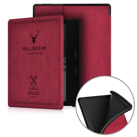 Smart Cover 7 tums E-boksläsare Case ROSE RED