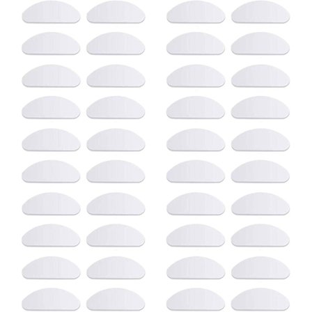 20 Par Brilleglas Næsepuder Anti-slip Silikon Bløde Næsepuder Selvklæbende Næsepuder Briller (transp