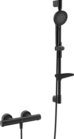 Oras Aurelia 4769 Dusjsett 150 c/c Matt svart, Baderom