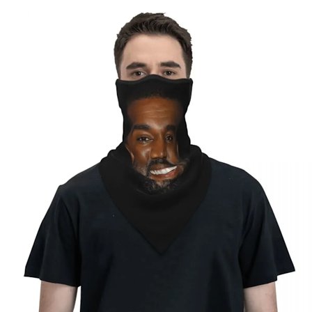 Funny Kanye West Meme Winter Neck Mask Warmer Women Men Ski Running Tube Scarf Face Bandana Gaiter