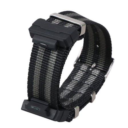 Casio G-Shock Nylon Canvas klockarmband Black+Grey