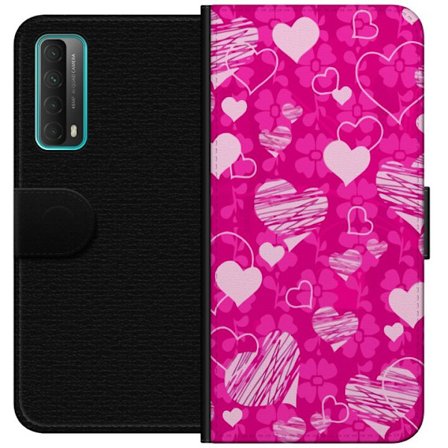 Kompatibelt Plånboksfodral till Huawei Huawei P smart 2021 PopHjärtMönster