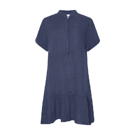 Tiffany Epsi, Short Dress, Linen - Blue Navy Klänningar Dam Blå L-XL