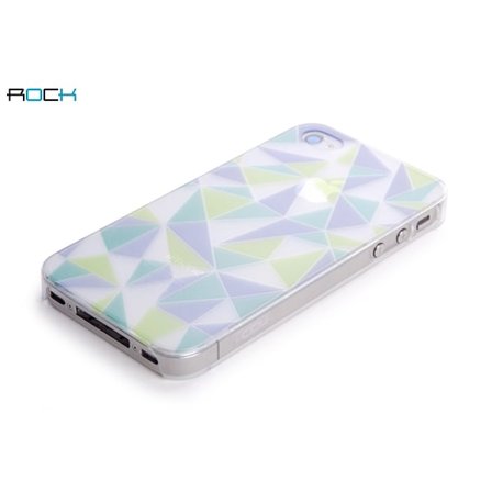 Rock Azure stone cover til iPhone 4 + Skærmbeskytter