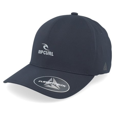 Rip Curl - Negro flexfit Gorra - Vaporcool Delta Cap Black Flexfit @ Hatstore