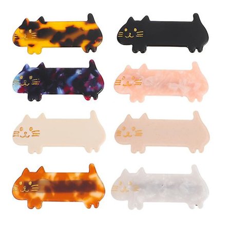 8 stk. Killingekattehårclips Hårnåle Spænder Piger Mode Hår