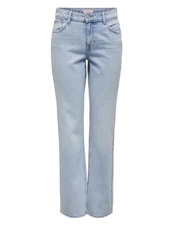 Onlbree Low Straight Rhinest Dnm Jns Azg Bottoms Jeans Straight-regular Blue ONLY