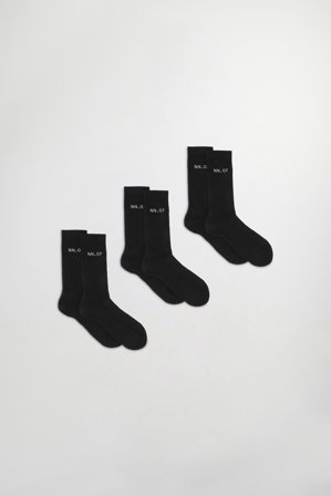 NN.07 Tennis Sock -Pack Socks Male Black Cotton Blend